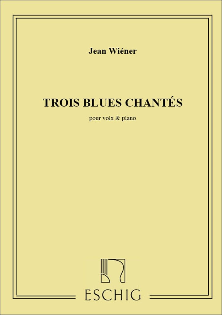 3 Blues Chantes Chant-Piano